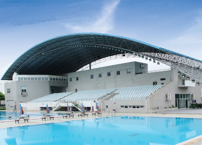 定州游泳馆网架